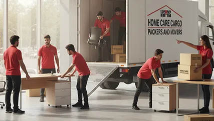 Office Relocation – Unloading Office Furniture