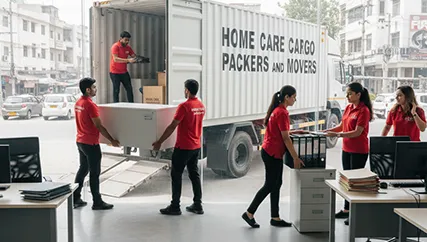 Office Relocation – Movers Handling Office Equipment