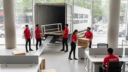 Office Relocation – Unloading Office Furniture