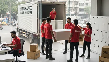 Office Relocation – Movers at Work