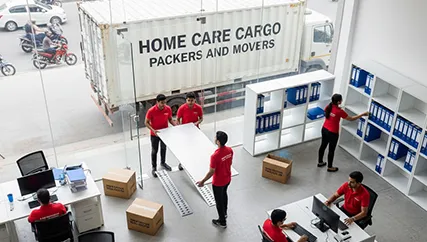 Office Relocation – Movers Handling Office Equipment