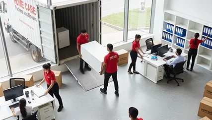Office Relocation – Movers Handling Office Furniture