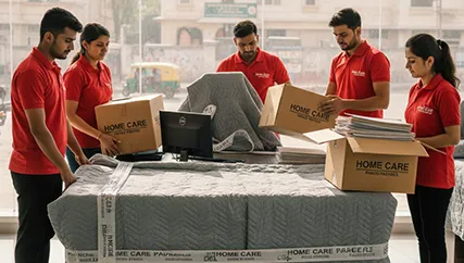 Office relocation in Kalwar Road, Jaipur with professional movers and protective packing materials