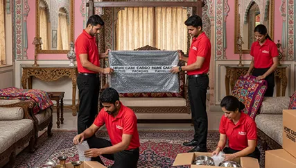 Household relocation in Shastri Nagar, Jaipur with professional movers packing household items