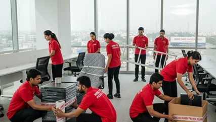 Office relocation in Shiprapath, Jaipur with movers handling office furniture
