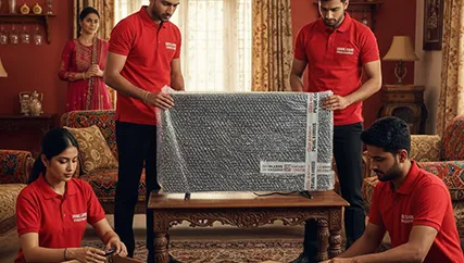 Household relocation in Shivdaspura, Jaipur with professional movers packing items