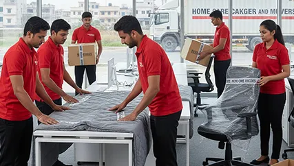 Office relocation in Shyam Nagar, Jaipur with movers handling office furniture