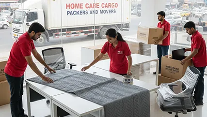 Office relocation in Sikar Road, Jaipur with movers handling office furniture