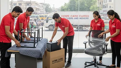 Office relocation in Sindhi Camp, Jaipur with movers handling office furniture