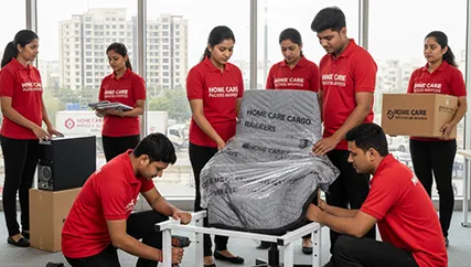 Office relocation in Vaishali Nagar, Jaipur with movers handling office furniture