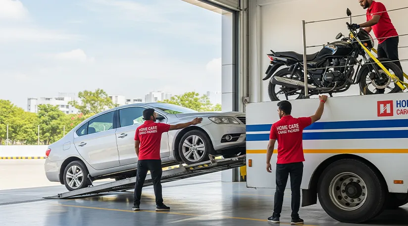 Car and Bike Moving Services by Home Care Cargo Packers and Movers