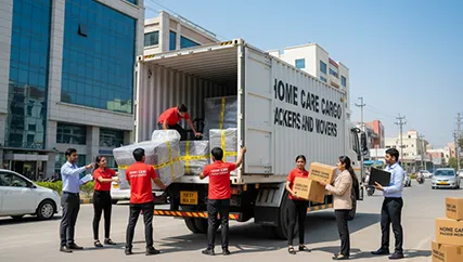 Efficient office relocation services in Jaipur, ensuring smooth, minimal downtime for businesses with safe handling of office equipment.